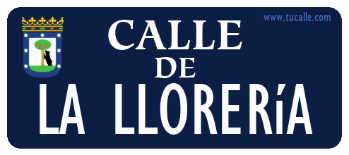 cartel_de_calle-de-La Llorería_en_madrid_antiguo